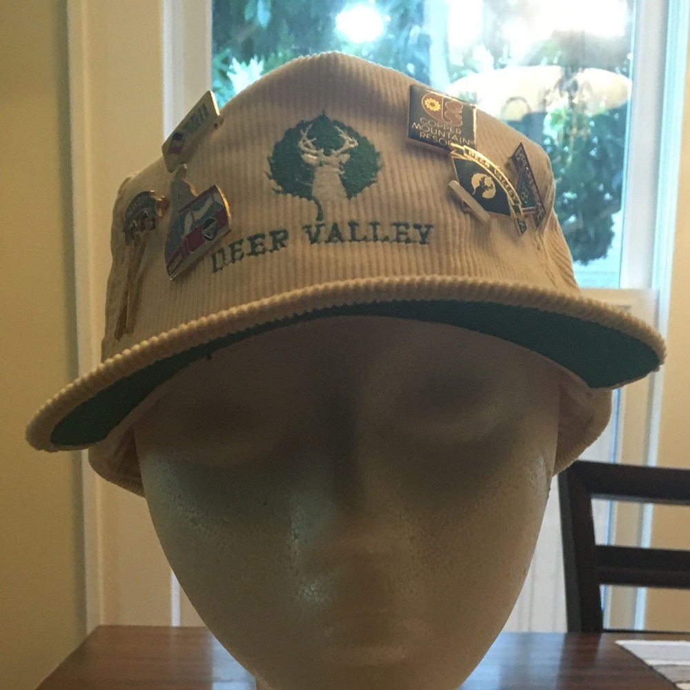 Vintage Corduroy Deer Valley Ski Resort Snapback